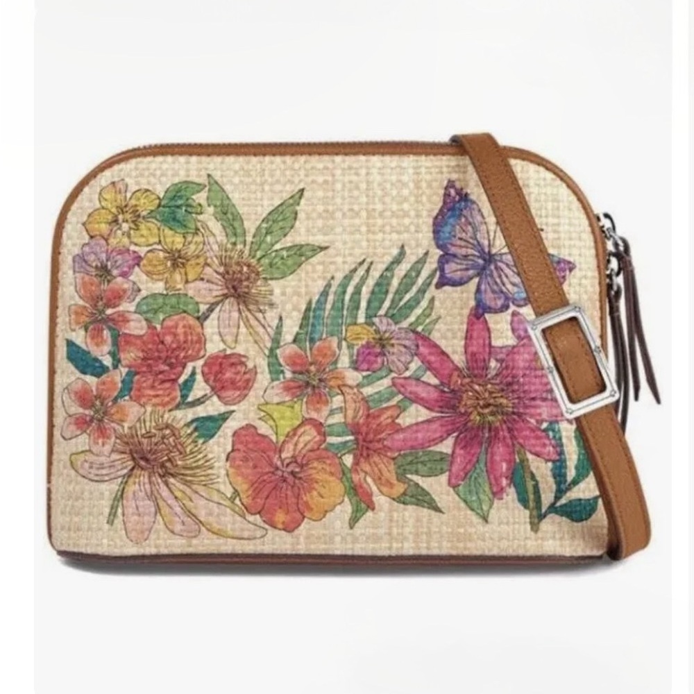 Brighton Jovie Paradise Garden Organizer Crossbody Bag